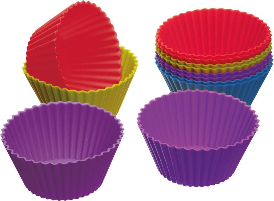 Colourworks KitchenCraft Cupcake Cups Cupcake vormen Set van 12 Stuks 7 centimeter