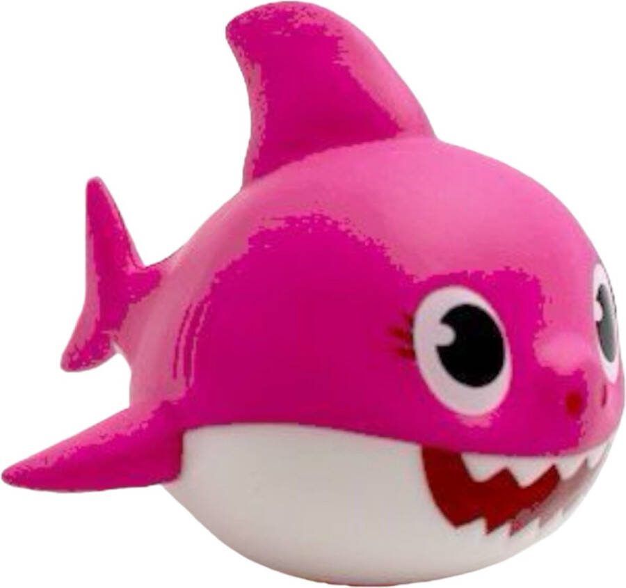Comansi Mama shark roze moeder van Baby Shark Speelfiguurtje Badspeeltje 7 cm kunststof
