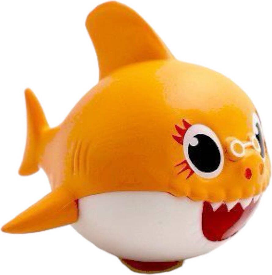 Comansi Oma shark Grandma shark -Baby Shark Speelfiguurtje Badspeeltje 7 cm kunststof