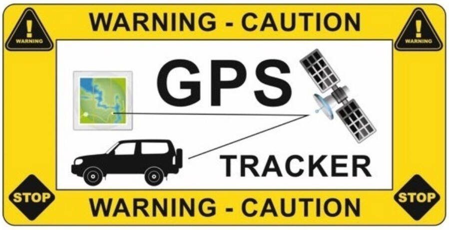 CombiCraft Auto sticker GPS tracker antidiefstal sticker 4 stuks