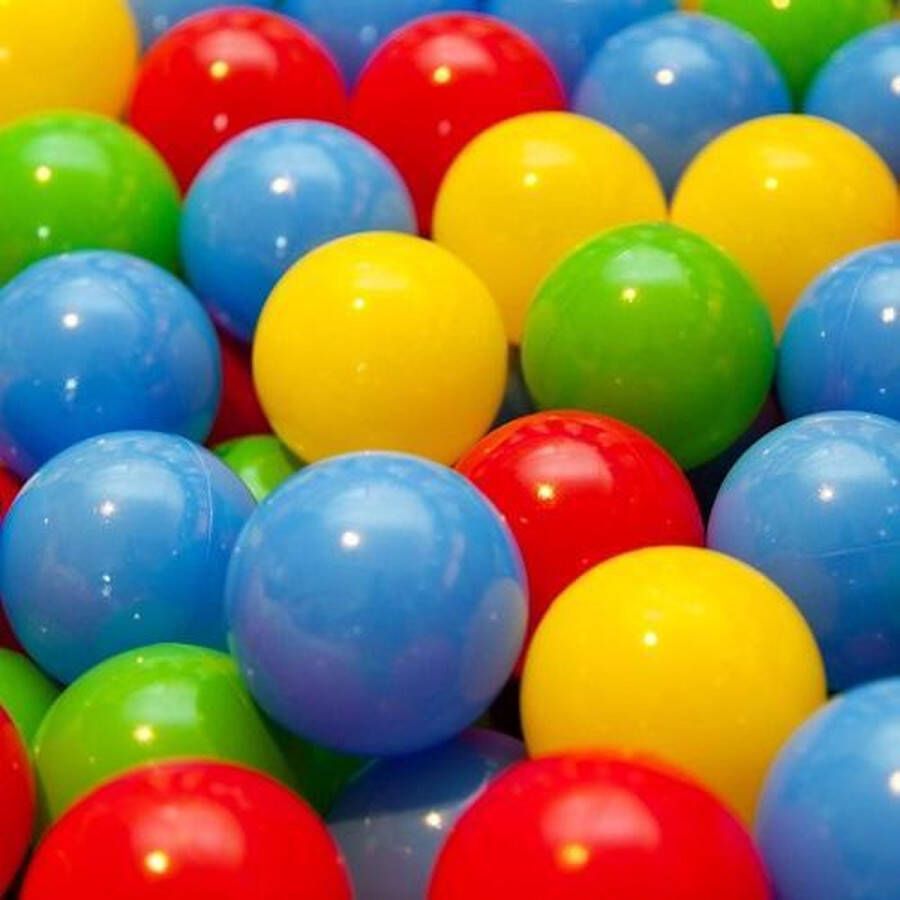 CombiCraft Ballenbakballen 80mm 4 kleurenmix rood geel groen blauw 1000 stuks