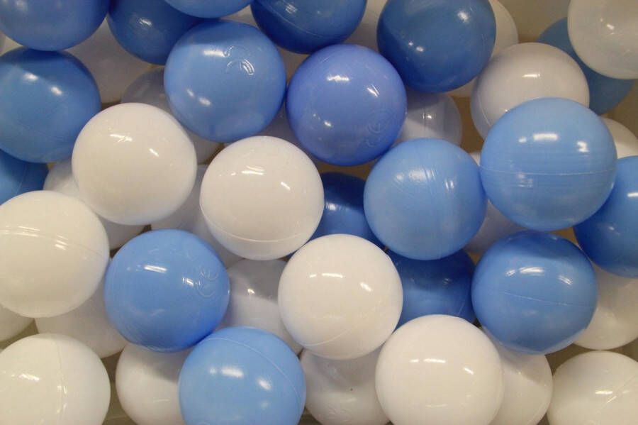 CombiCraft Ballenbakballen voor baby Jongens blauw wit 60mm 100 stuks Zwangerschap & geboorte