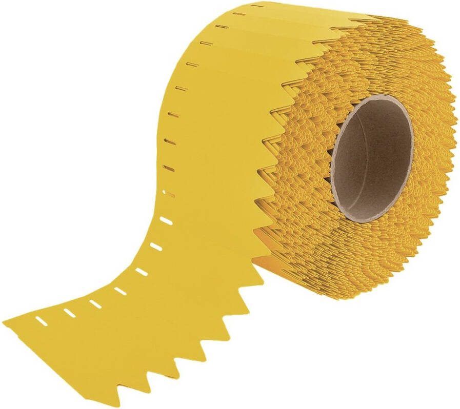 CombiCraft PVC steeketiketten op rol 17x100mm geel per 3000 etiketten
