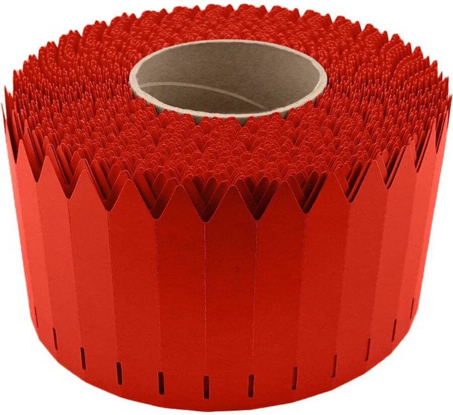 CombiCraft PVC steeketiketten op rol 17x100mm rood per 3000 etiketten