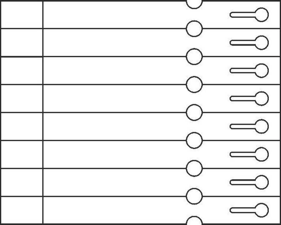 CombiCraft Sleufetiketten Bagageticket – 104 stuks 8 Etiketten per vel – Om zelf te bedrukken met elke soort laserprinter – 250 x 25mm + afscheurstrook