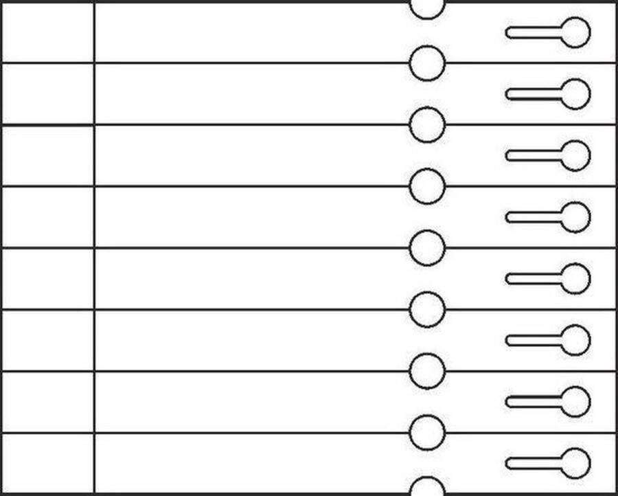 CombiCraft sleufetiketten met afscheurstrook voor laserprinters 250x25mm per 1000 stuks