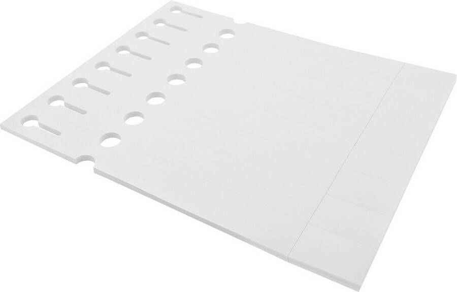 CombiCraft sleufetiketten met afscheurstrook voor laserprinters 250x25mm per 200 stuks