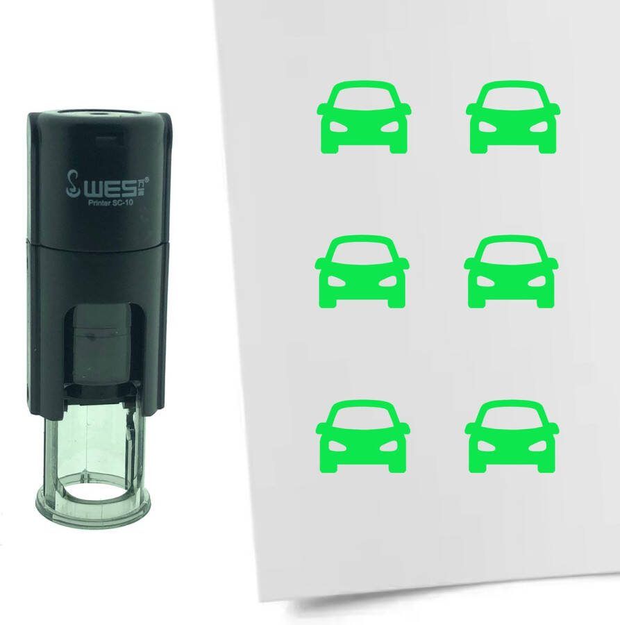 CombiCraft Stempel Auto 10mm rond groene inkt