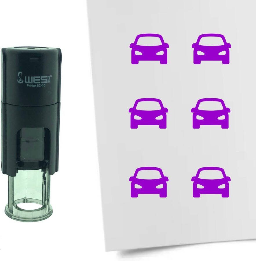 CombiCraft Stempel Auto 10mm rond paarse inkt