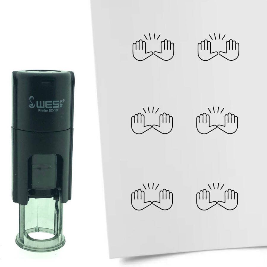 CombiCraft Stempel Hallelujah 10mm rond zwarte inkt