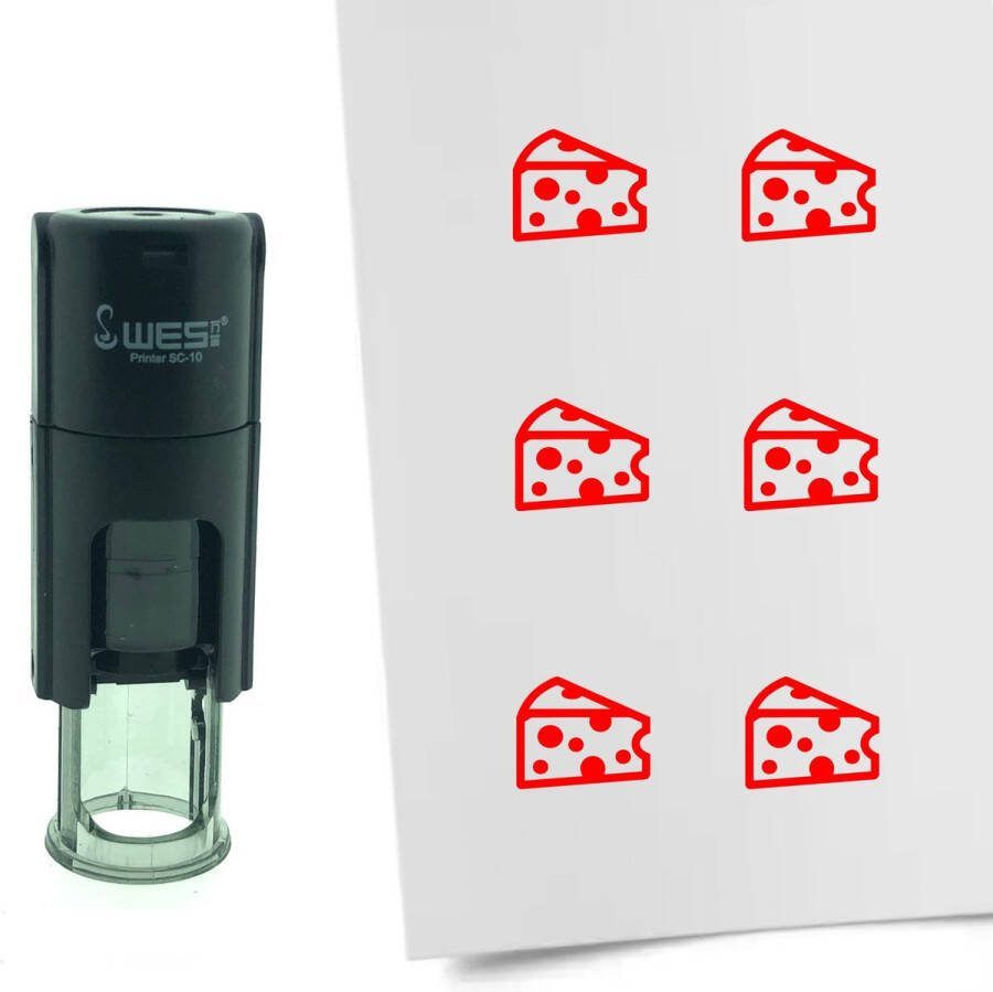 CombiCraft Stempel Kaas 10mm rond Rode inkt