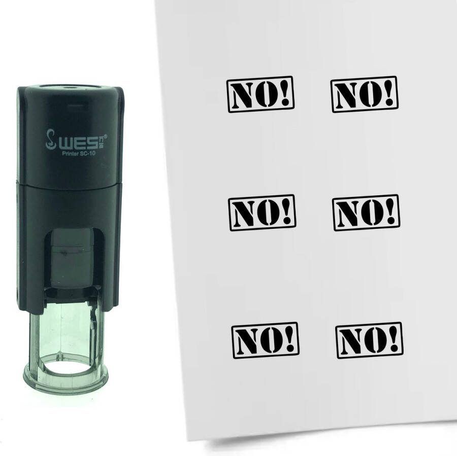 CombiCraft Stempel NO 10mm rond Zwarte inkt