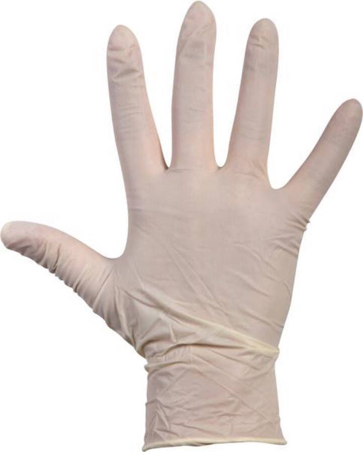 Comfort Latex handschoenen ongepoederd wit Smal 100st
