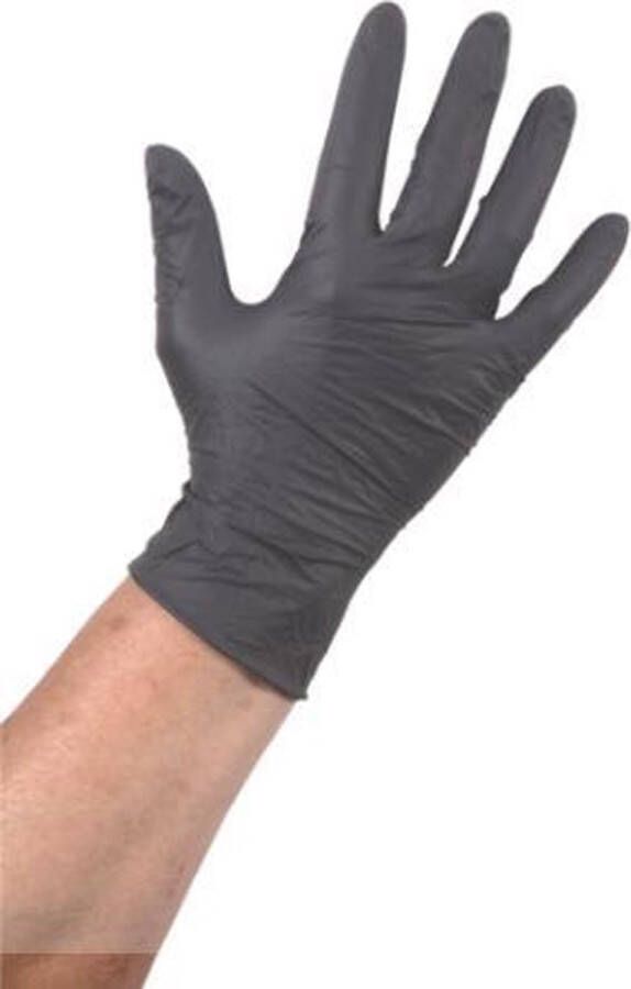 Comfort Wegwerp Handschoenen Latex Zwart maat M 100 stuks