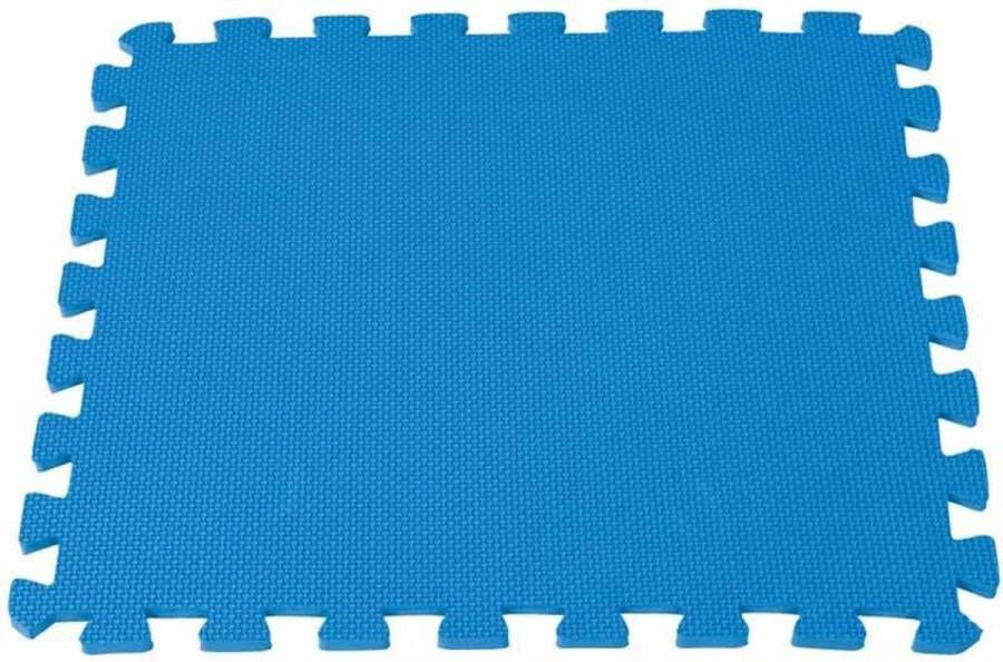 Comfortpool Isolatiematten blauw 60 x 60 cm – 5 stuks Zwembadtegels Isolatie en bescherming Voor jacuzzi's en zwembaden Extra dik voor voldoende comfort Inclusief afwerkrand Zwembad vloertegels Oppervlak 1 8 m² Zwembad ondervloer