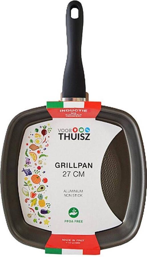 Thuisz Como Grillpan O27 Cm Industrie (Voor Alle Warmtebronnen)