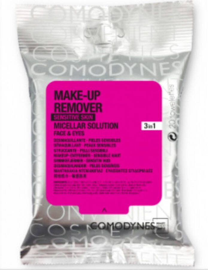 Comodynes Make-up Remover Sensitive Skin 20 Towelettes