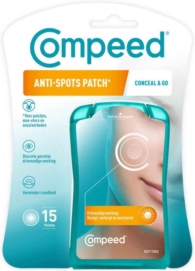 Compeed Anti-Spots* Conceal & Go bij puistjes mee-eters en onzuiverheden pimple patch 15st