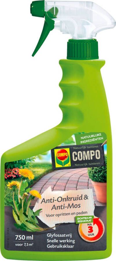 Praxis Compo Anti-onkruid & Anti-mos Paden & Terrassen Spray 750ml