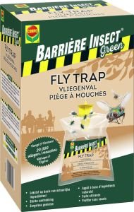 Compo Barrière Insect Green Fly Trap vangt tot 20.000 vliegen natuurlijke ingrediënten 1 stuk