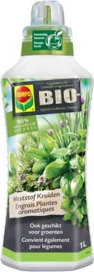 Compo Bio Vloeibare Meststof Kruiden 100% natuurlijk voor kruiden met een intens aroma fles 1 L