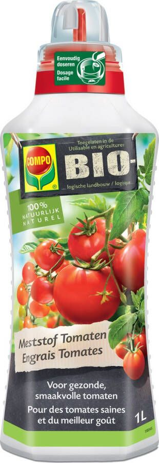 Compo Bio Vloeibare Meststof Tomaten 100% natuurlijk voor gezonde smaakvolle tomaten fles 1 L