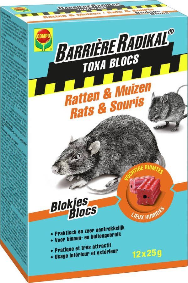 Compo TOXA BLOCS RATTEN & MUIZEN (12 x 25 G)