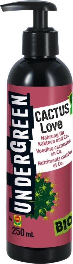 Compo Undergeen Cactus Love Voeding biologisch voor cactussen en vetplanten verstevigt de planten eenvoudig doseren dankzij pomp-spray 250 ml