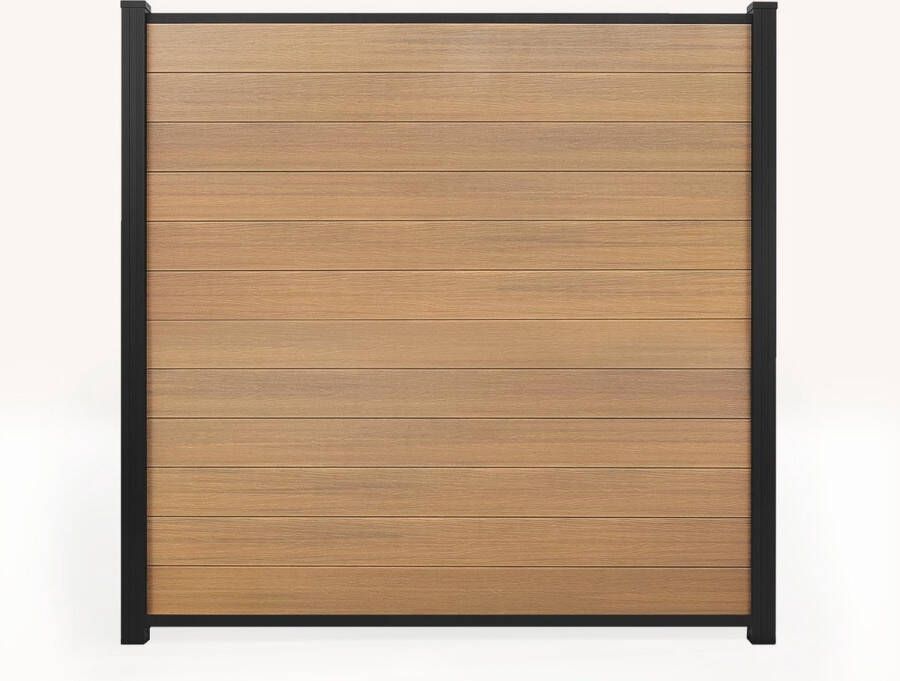 Compoziet Set Premium Composiet Schutting Eiken inclusief tuinpalen
