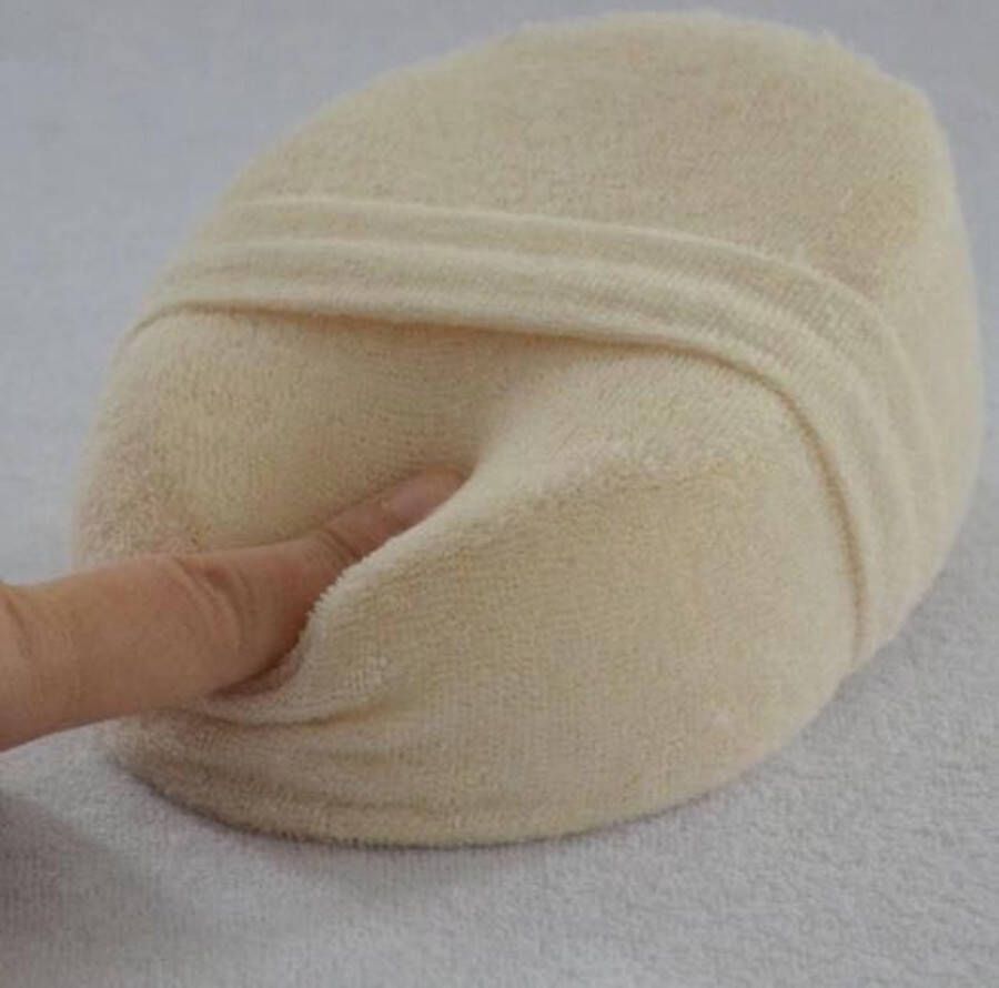 Compra Badspons en douche spons wit lichte scrub loofah 100% duurzaam en van natuurlijk materiaal