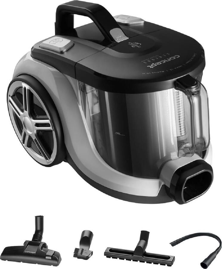 Concept Cyclone Stofzuiger zonder Zak 850W met Set Sproeiers voor Parket Vloer Tapijt Auto Bekleding