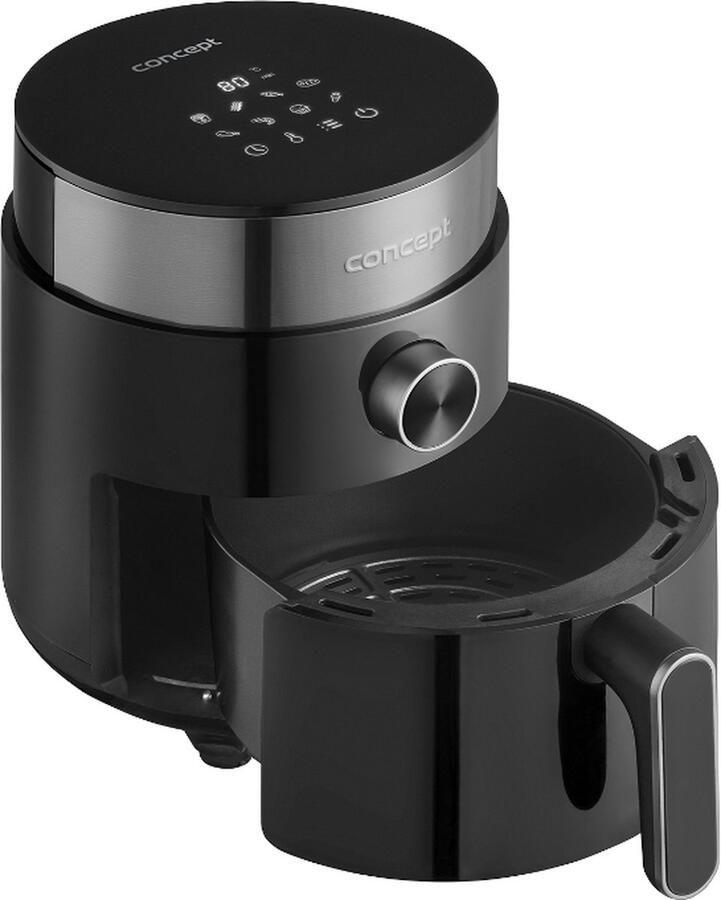 Concept FR2500 friteuse Enkel 2 5 l 1200 W Heteluchtfriteuse Zwart