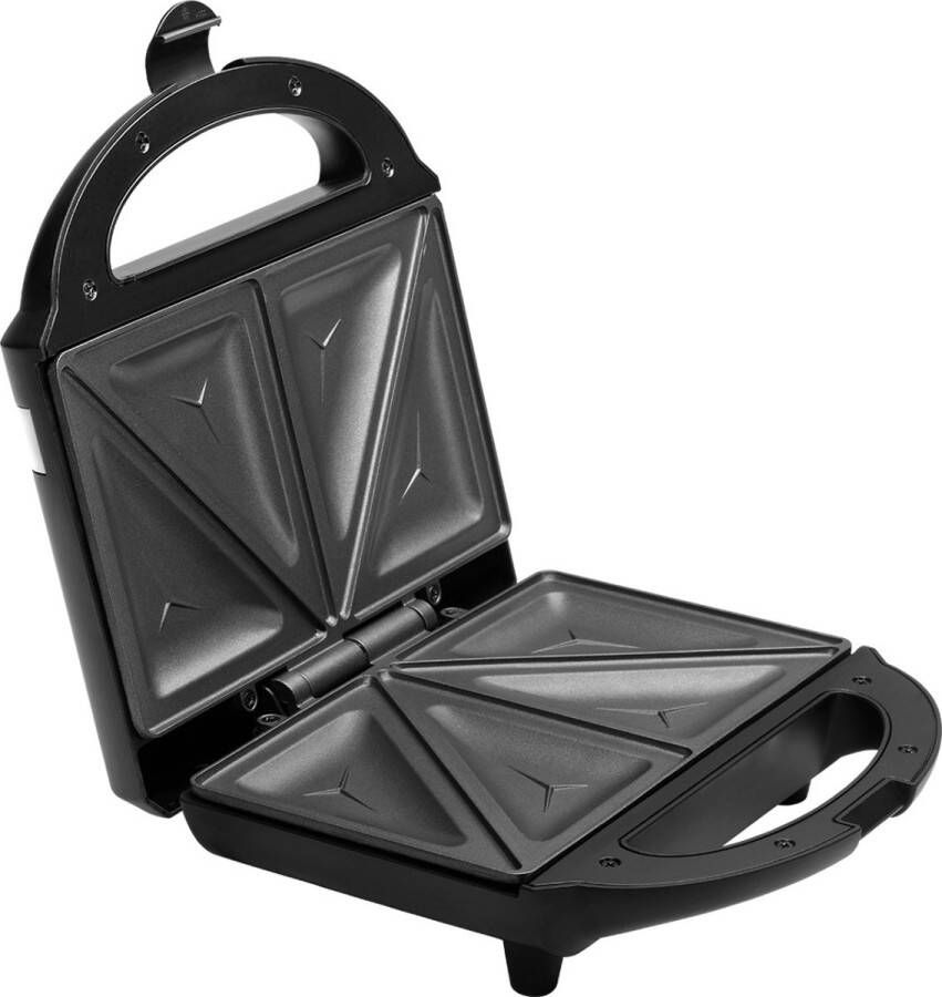 Concept SV3051 tosti-ijzer Tosti-apparaat -driehoekige sandwiches sandwich maker 700 W Zwart Grijs Zilver
