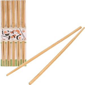 Concord e Sushi eetstokjes 5x setjes bamboe hout 24 cm