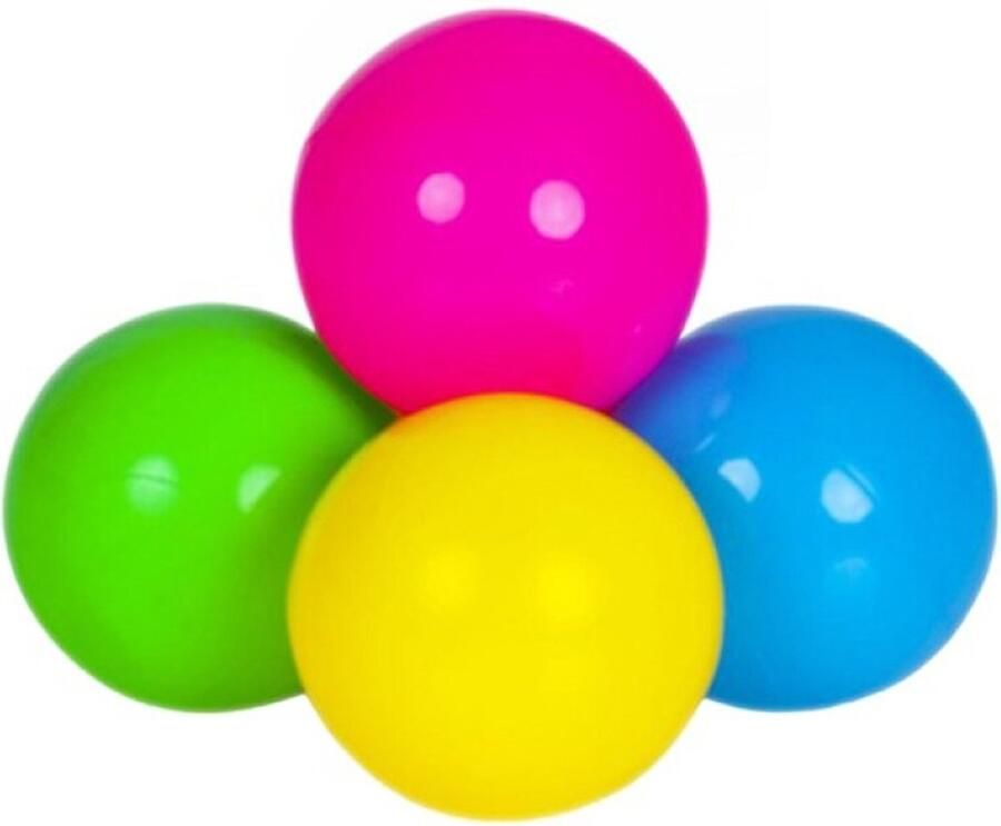 Concorde Kunststof ballenbak ballen felle kleuren 25x stuks 6 cm