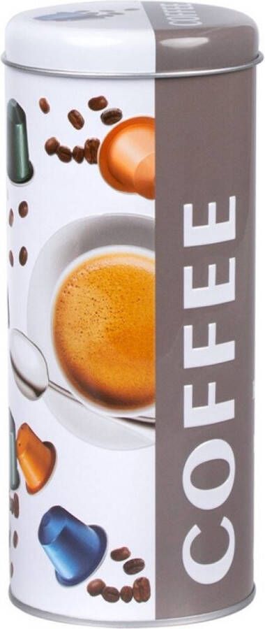 Concorde Koffie cups voorraadbus bewaarblik metaal 18 x 8 cm 1 2L Voorraadblikken