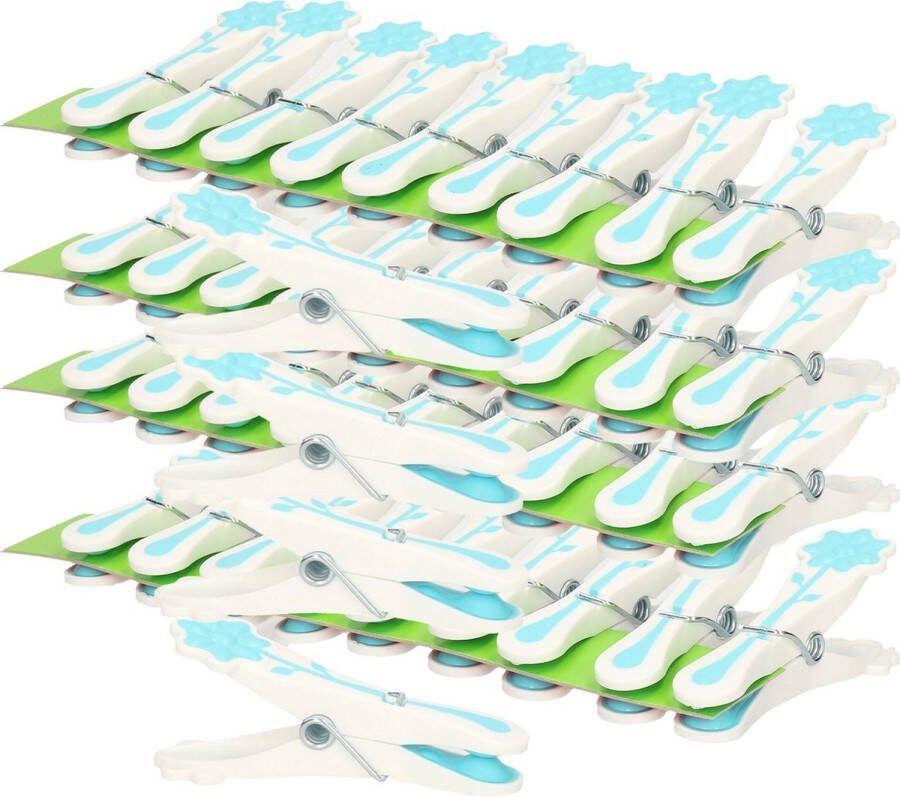 Concorde wasknijpers 80x blauw kunststof 8 cm
