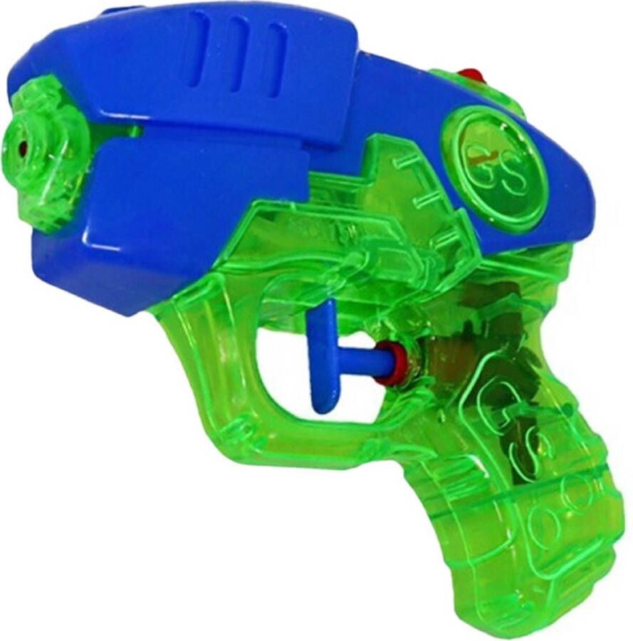 Concorde Waterpistooltje waterpistool 10x blauw groen 12 cm speelgoed Waterpistolen