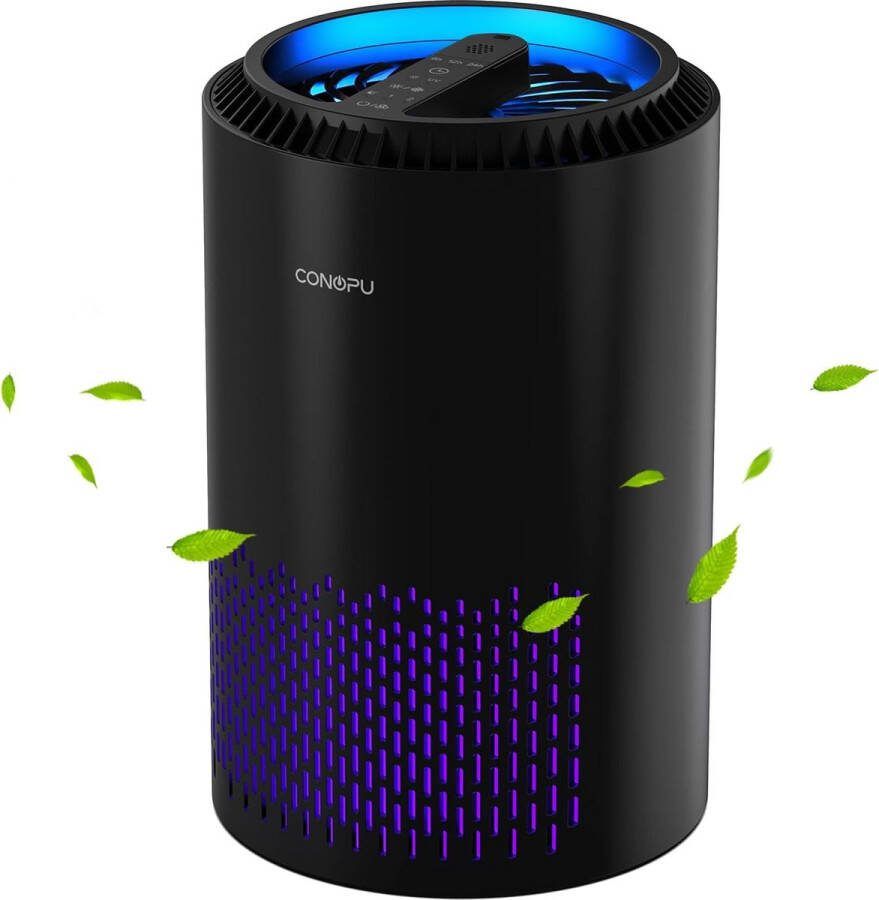 ‎Conopu Luchtreiniger Aroma Diffuser HEPA-filter getest op fijnstof huisstofmijt hooikoorts en allergie verwijdert 99 97% bacterien timer functie