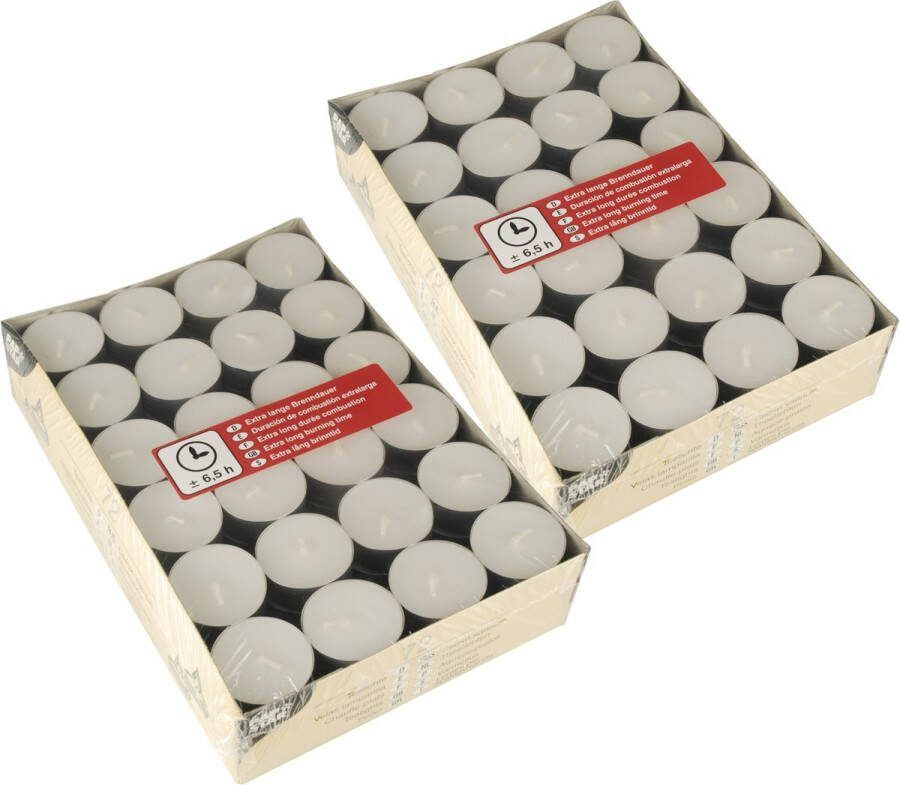 Conpax Candles 144x stuks Waxinelichtjes theelichten 6 5 branduren