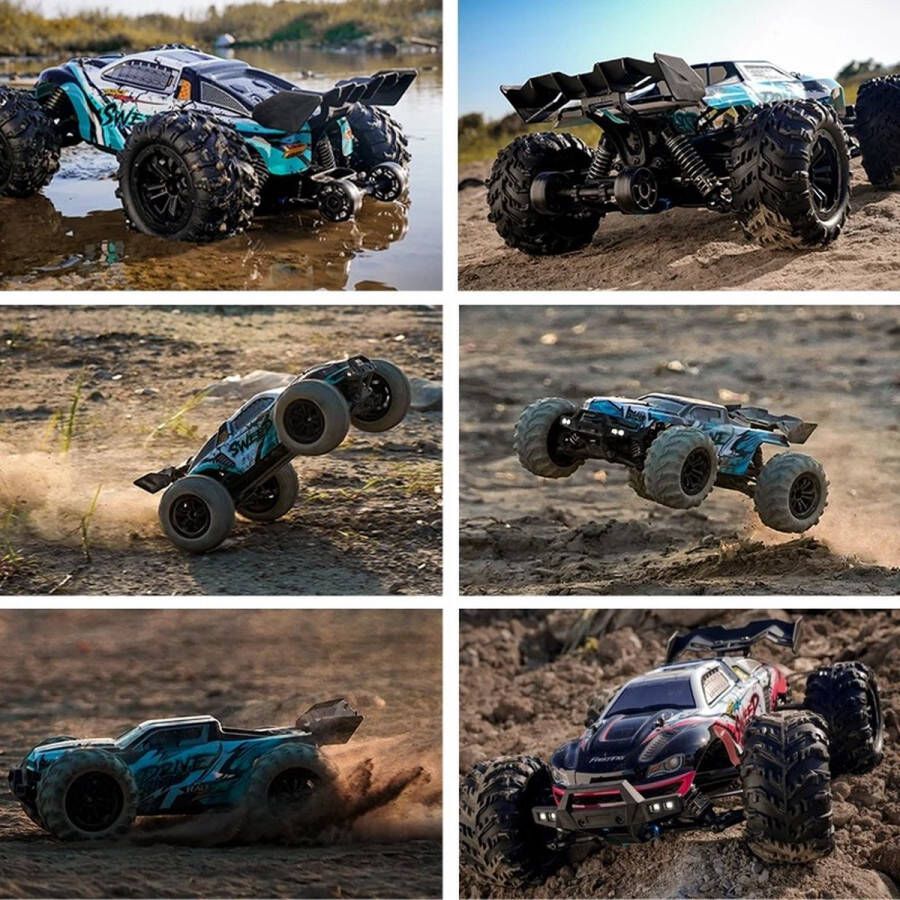 CONQUER RC Auto 4X4 Monster Truck Off Road Draadloos 70 km u 2.4G Afstandsbediening LED licht Kinderen of volwassenen