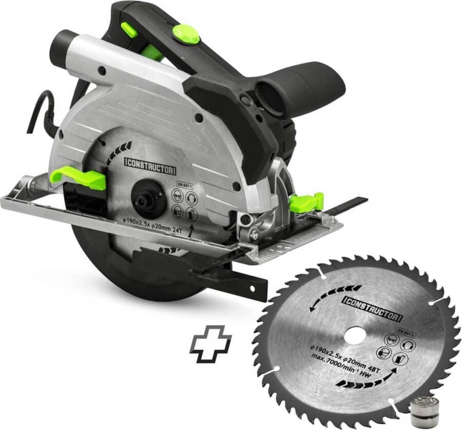 CONSTRUCTOR Cirkelzaag 1350w 190mm