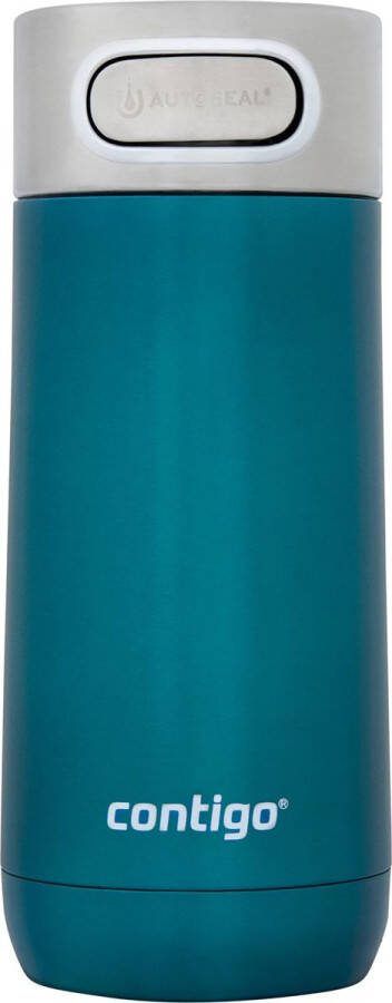 Contigo Luxe Autoseal thermosbeker roestvrijstalen beker-to-go isoleerfles lekvrij koffiebeker-to-go vaatwasserbestendig isoleerbeker met Easy-Clean-deksel BPA-vrij 360 ml Biscay Bay