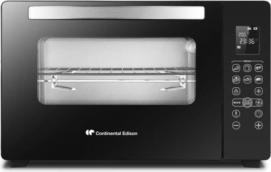 Continental Edison CEMF45DIG Electric Minifour 45L Black 2000W Rotissoire Natural Convectie