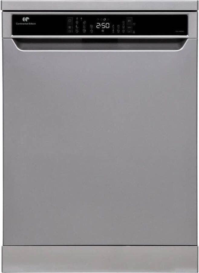 Continental Edison vrijstaande vaatwasser 15 couverts Breedte 59 8 cm Klasse D inductiemotor 39 dB Zilver