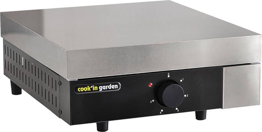 COOK'IN GARDEN Elektrische Bakplaat + Gietijzeren Muts Finesta 2 5kw