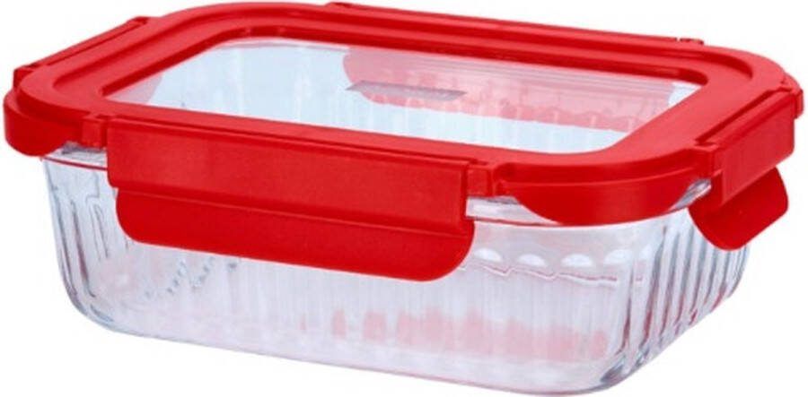 Cookai Ovenschaal met Deksel 0.64 L Rood Glas Kunststof