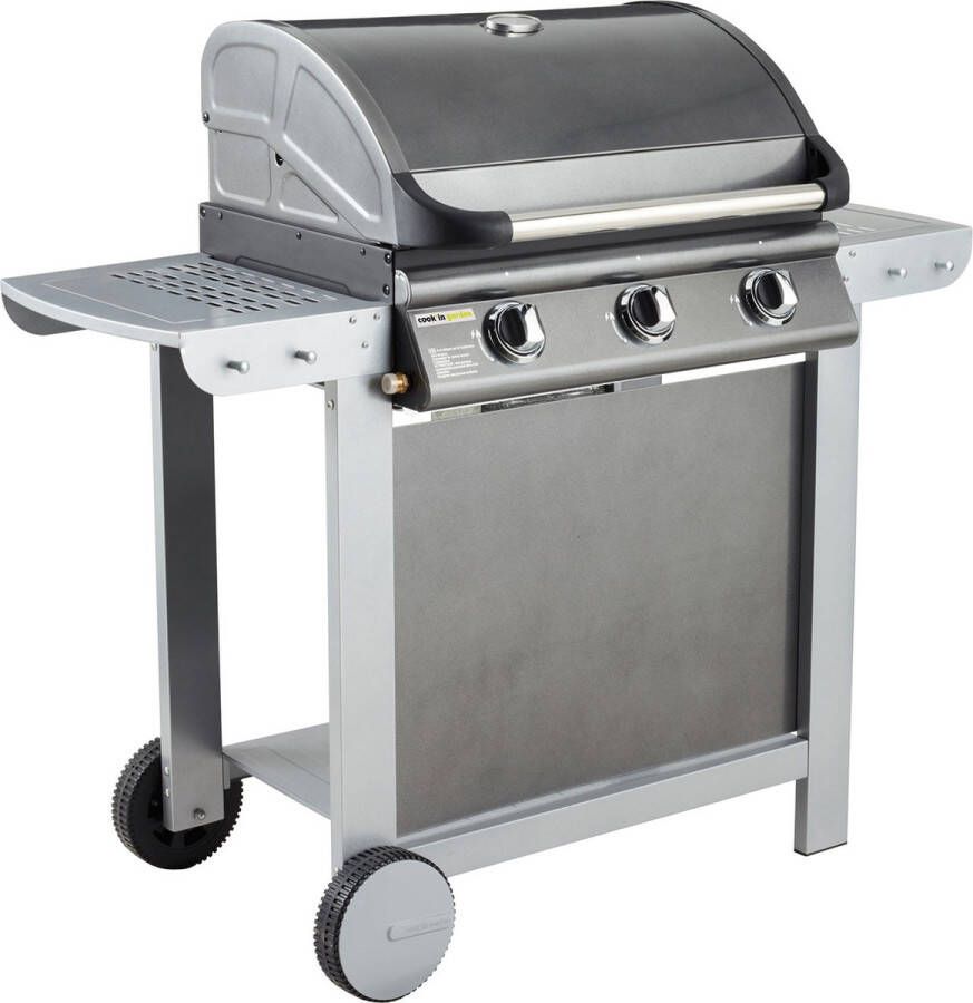 COOK'IN GARDEN Gasbarbecue Fiesta 3 Branders Met Thermometer 10 5kw