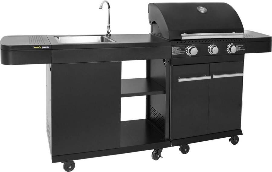 Cook'in Garden Modulaire buitenkeuken FYRA 3 branders