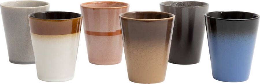Cookinglife Studio Tavola Koffiekopjes Koffiebekers Earth 310 ml 6 stuks